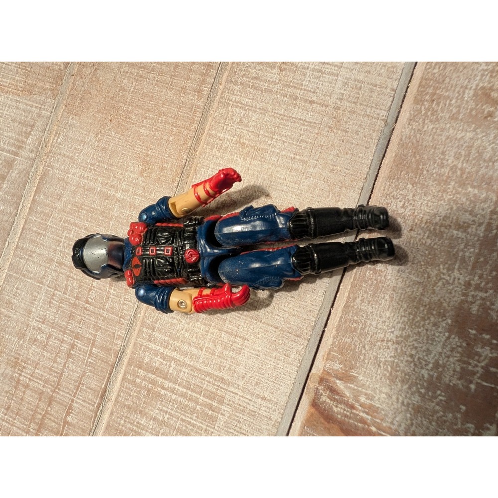 Vintage GI Joe Cobra Commander 1991 Sonic Fighters Action Figure Blue Red 3.75"